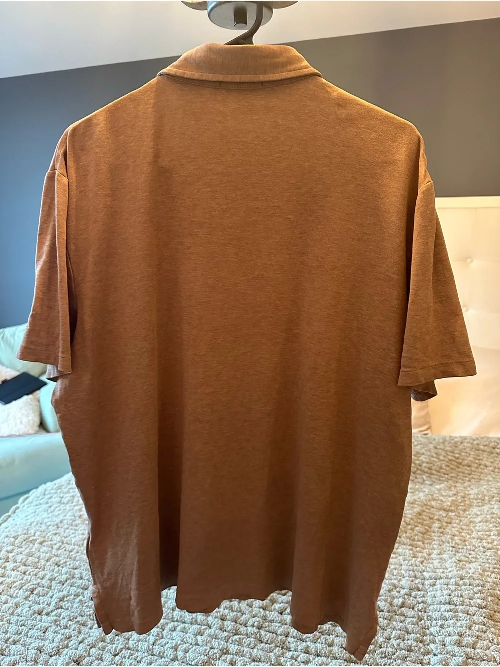 Ralph Lauren Men’s Brown Polo Shirt with Embroidered Pony